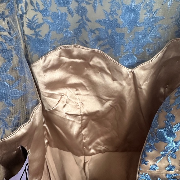 Brand New JS Collections Floral Embroidered Evening Gown - Picture 9 of 10